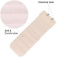thumbnail image 4 of 6 Pieces Women's Soft Comfortable Elastic Bra Extenders Bra Extension Strap 2 Hook 3 Row Lady's Bra Extender Bra Band, 4 of 5