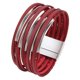 thumbnail image 3 of Pulsera para mujer, a la moda, con cierre magnético, duradera, tipo brazalete, fácil de usar. Rojo, 3 of 9