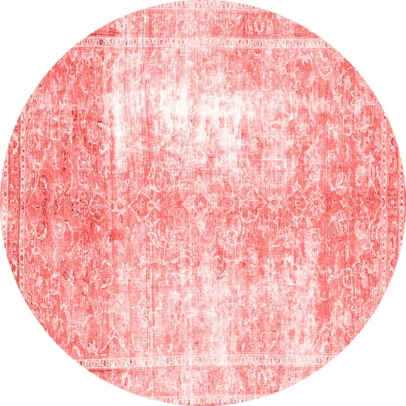 Ahgly Company Indoor Round Persian Red Traditional Area Rugs, 7' Round