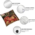thumbnail image 4 of SHANXI Oil Painting Decorative Pillow Covers Pattern Pillowcase Decoration Sofa 18x18in, 4 of 5