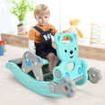 thumbnail image 2 of Costway 4-in-1 Rocking Horse & Slide Set Toddler Slide Playset w/Basketball Hoop, 2 of 10