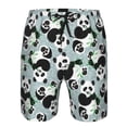 thumbnail image 3 of Balery Panda And Eucalyptus Traje de Baño Estilo Hawaiano para Hombre, Shorts de Secado Rápido con Bolsillos-XX-Large, 3 of 6