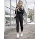 thumbnail image 2 of Conjunto Deportivo PRETTYGARDEN Mujer 2 Piezas Manga Larga Negro 3XL, 2 of 5