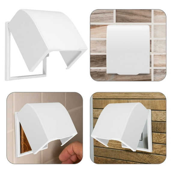 SOPOTUTU Easy Install White Wall Socket Cover for Outdoor and Indoor Use