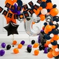 thumbnail image 4 of EUDIDV Halloween Decorations Halloween Black Orange Balloons Set Balloons Arch Ghost Festival Shaped Balloons Pull Flag Sale Clearance, 4 of 6