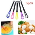 thumbnail image 3 of KALLORY Set of 5 Mini Plastic Whisks for Hair Dyeing and Cooking, Assorted Colors for Home Use, 3 of 6