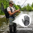 thumbnail image 5 of Uxcell Fishing Gloves for Man Fisherman Professional Non-Slip Puncture Resistant Gloves, Grey(Right) 2 Pack, 5 of 5