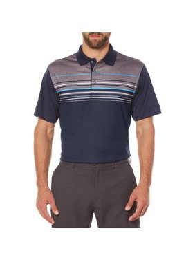 Ben Hogan Men's Performance Short Sleeve Chest Stripe Golf Polo Shirt