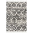 thumbnail image 3 of SAFAVIEH Melrose Lacklan Geometric Shag Area Rug, Dark Grey/Ivory, 5'3" x 7'6", 3 of 10