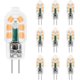 thumbnail image 1 of LED G4 2W 12V Warm White 200LM, Bi Pin G4 10W-20W halogen equivalent, G4 LED 12V for Kitchen Hood/Cabinet/Camping, non-dimmable, pack of 10, 1 of 4