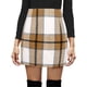 thumbnail image 1 of Lucakuins - Minifalda ajustada para mujer, clásica, con estampado a cuadros, cintura alta, con cremallera, falda lápiz de lana Lucakuins  moda, 1 of 4