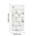thumbnail image 7 of Cheapark 2.36 In 24pcs Electroplated Plastic Christmas Balls - Barrel Packed Hanging Pendants for Mall, 7 of 7