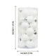 thumbnail image 3 of Xihbxyly Adornos Navideños, Bolas Irrompibles Galvanizadas, Juego de 24 Piezas de 6 Cm, Perfectos para Árboles, Coronas, Guirnaldas, Decoraciones Festivas, Uso Doméstico y Comercial., 3 of 3