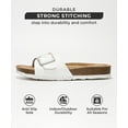 thumbnail image 3 of Project Cloud 100% Genuine Leather w/ Memory Foam Big Buckle Sandals for Women (Ibiza), 3 of 8