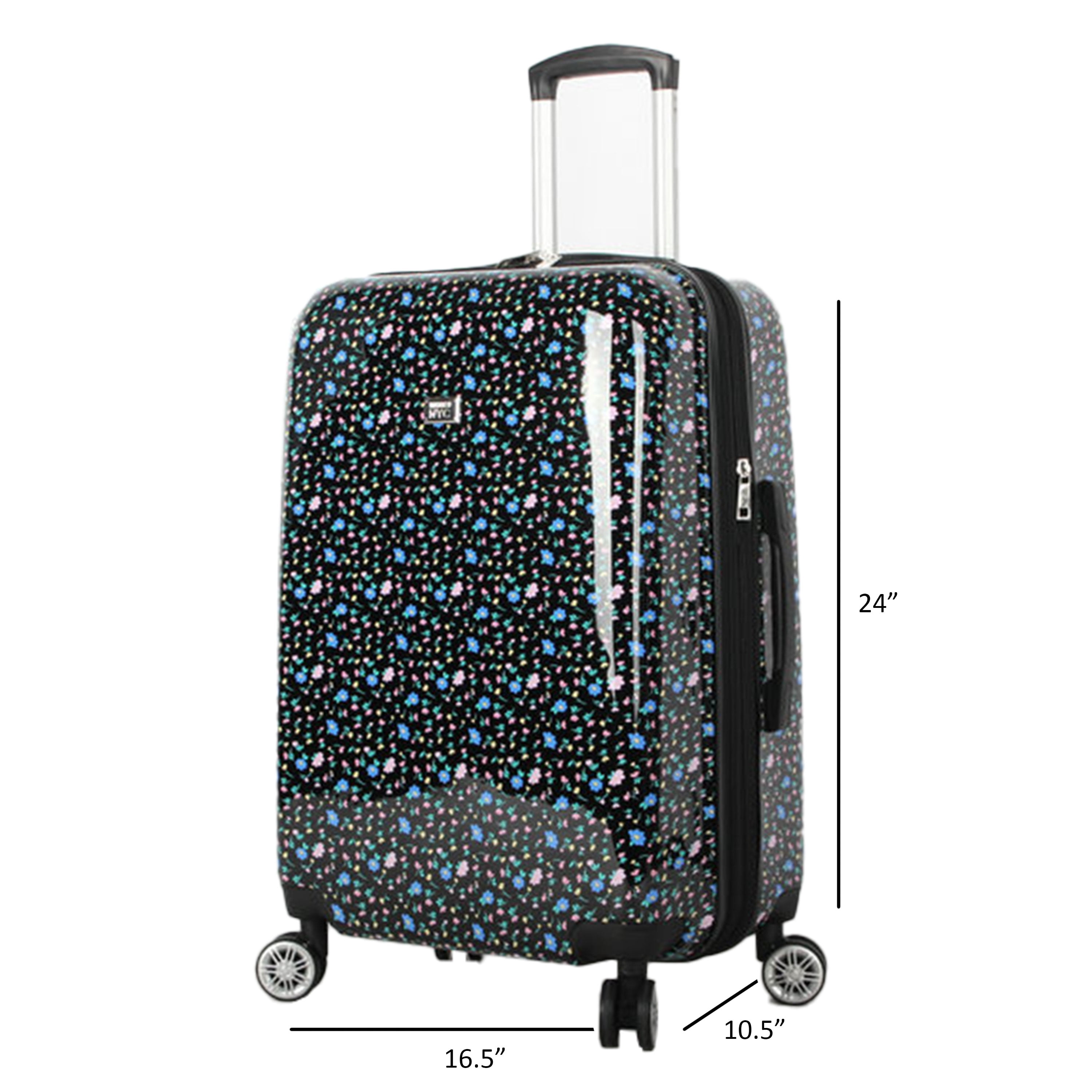 MADDEN NYC, Main Character Hard Side 24" Expandable Checked Luggage, Floral Print