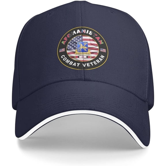 Us Army Military Intelligence Corps Afghanistan Combat Veteran Baseball Cap Outdoor Trucker Hats Adjustable Custom
