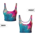 thumbnail image 5 of Lsque Colorful Lightbulb Abstract Printed Women'S Sports Bra, Compression, Moisture Wicking, High-Impact Sports Bra For Women,Supportive sports bra-Large, 5 of 9