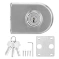 thumbnail image 1 of Pestillo De Cerradura De Puerta De Vidrio Único De Hierro Inoxidable Accesorio De Seguridad Semicircular Para El Hogar Y La Oficina matsuzay EL008895-00, 1 of 6