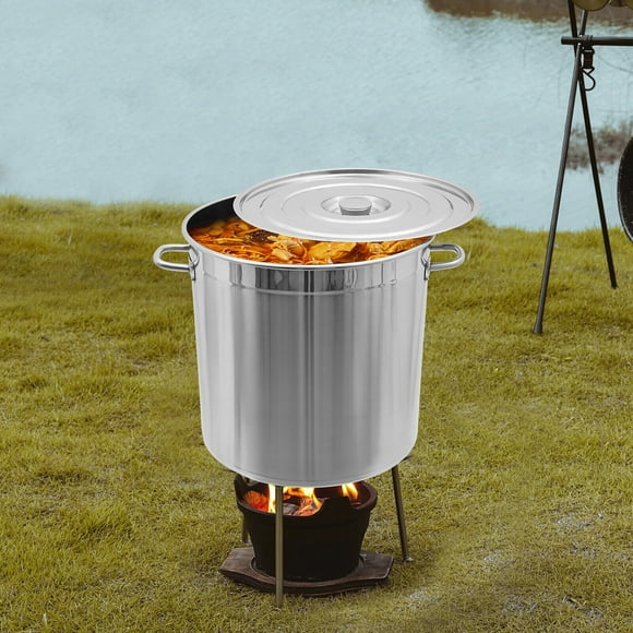 Crawfish Seafood Boil Pot, Outdoor Cooking Pot for Crab Lobster Shrimp Boiling 201 Stainless Steel Stock Pot