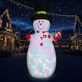 thumbnail image 5 of YHAJDS 70.86 Inch Christmas Inflatables Snowman, Funny Blow Up Snowman Outdoor Christmas Yard Decoration with Branch Hand, LED Light Blow Up Holiday Indoor Outdoor Party Garden Yard Decorations, 5 of 6
