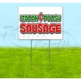 thumbnail image 1 of Italian & Polish Sausage (18"x24") Corrugated Plastic Yard Sign, Bandit, Lawn, Decorations, New, Advertising, USA, 1 of 3