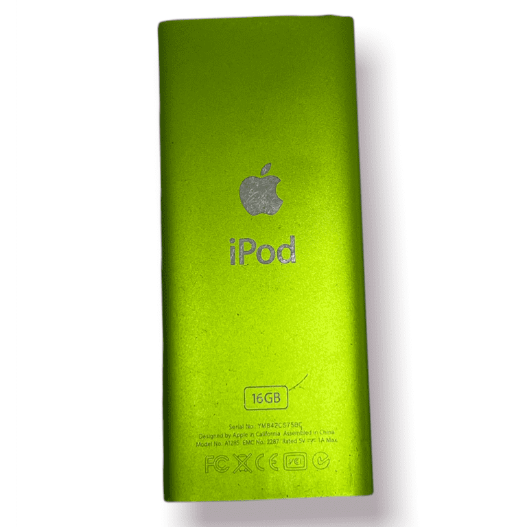 Pre-Owned Apple iPod Nano 4th Gen 16GB Green MP3 Audio/Video