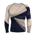 thumbnail image 4 of IWRICH Men's Long Sleeve Upf 50+ Rash Guard Cool Dry Performance Fit Compression Sports Athletic Shirts Tops 14-Beige XL, 4 of 5
