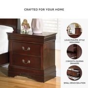 Signature Design by Ashley Traditional Alisdair 2 Drawer Nightstand, Reddish Brown
