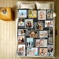 thumbnail image 5 of Customized Photo Collage Blanket-Wedding Blanket. Soft Fleece Throw Blanket, Personalized Picture Blanket. Gift for Wedding, Christmas, Birthday & Anniversary.(Photo Blanket- 07, 50" X 60") Blankets, 5 of 5