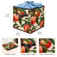 thumbnail image 3 of FeBohao Storage Boxes Bins Fabric with Cardboard Large Capacity Collapsible Clothes Underbed Cute Easy Doll Cubby Toddler Mudroom Decorative Houseware Versatile Basket Organizer ripe peach, 3 of 6