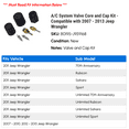 thumbnail image 2 of A/C System Valve Core and Cap Kit - Compatible with 2007 - 2013 Jeep Wrangler 2008 2009 2010 2011 2012, 2 of 2