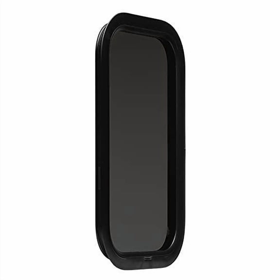 ToughGrade Fixed Black RV Window 12" X 22" X 1 1/2" Includes Mounting Ring