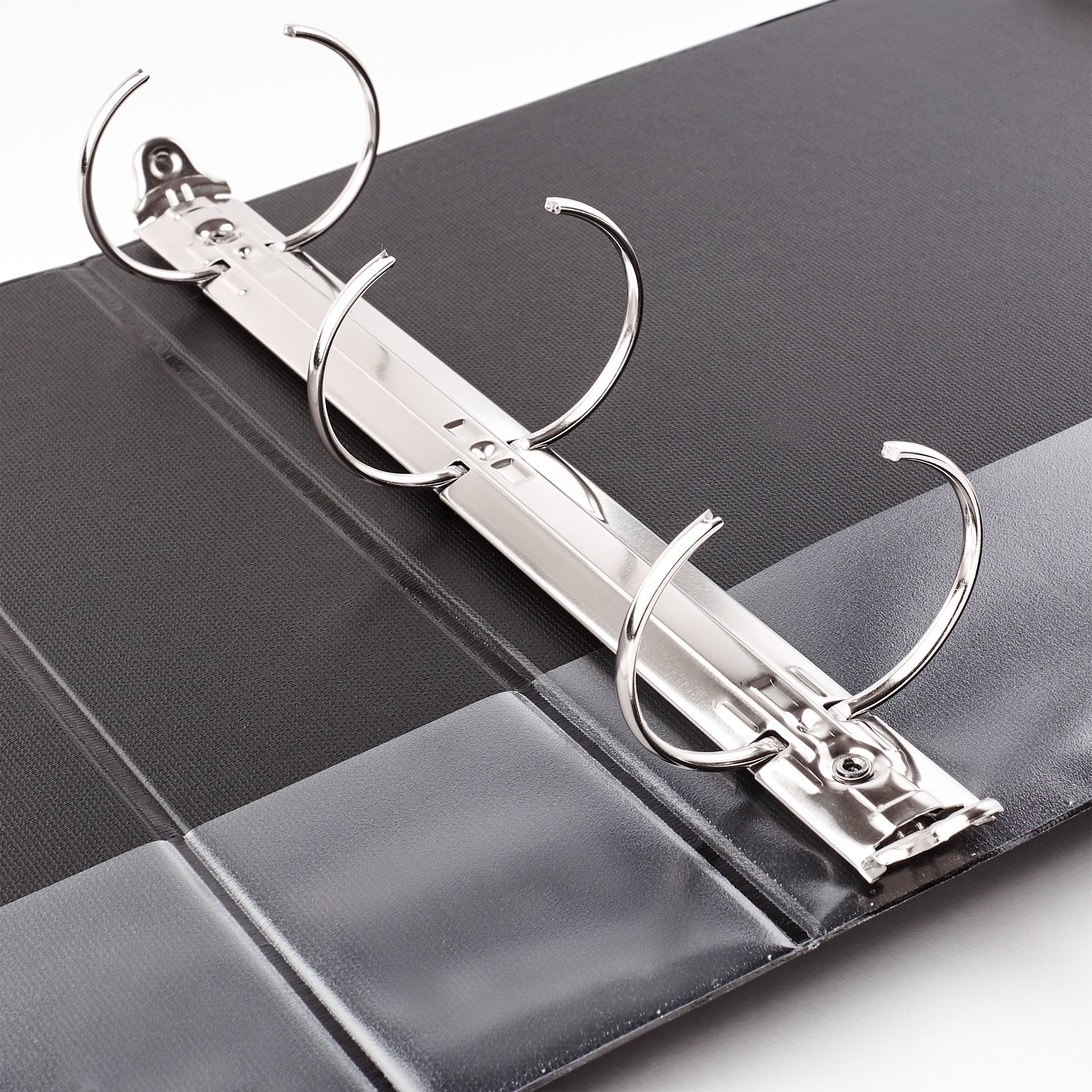 Avery® Standard Binder, Label Holder, 3" Rings, Black (04601)