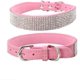 thumbnail image 5 of Sparkling Sparkling Dog Collar Cute Diamond Crystal Soft Suede Leather Cat Collar (Rosa XS) JAMW Sencillez, 5 of 5