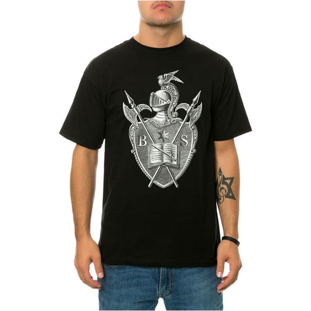 Black Scale The Knighted Crest - Camiseta gráfica para hombre, color negro, pequeña