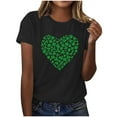 thumbnail image 2 of Babysbule St. Patrick's Day Print Short Sleeve O-Neck T-Shirts & Blouse (Women's), 2 of 8