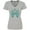 AC-Heather Grey, variant on Inktastic Ovarian Cancer Awareness with Butterfly Ribbon Words Women's V-Neck T-Shirt