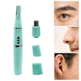 thumbnail image 1 of Recortador de cejas para cuchillas enjuagable Multidunction de cejas eléctrico removedor de limpieza Facial mujeres hombres verde shamjiam Recortador de pelo de nariz, 1 of 9
