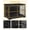 Black, variant on 44.1" XL Wooden Dog Crate Furniture, Tall Kennel with Barn Door,White Brown