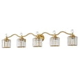 thumbnail image 5 of Deyidn 44.5" Modern 5-Light Gold Bathroom Vanity Light - Dimmable Bathroom Transitional Fixture with Crystal Glass Shades, 5 of 9