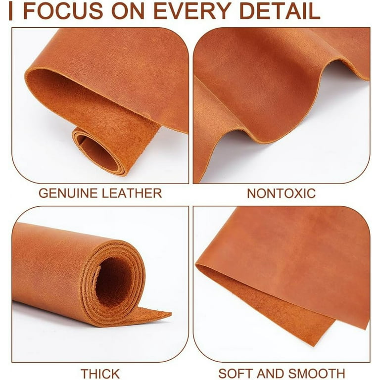 Genuine Leather Sheets 2mm Thick Tooling Leather Square Cowhide
