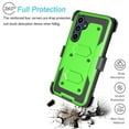 thumbnail image 6 of Takfox Samsung Galaxy S25 FE 5G Case, for Galaxy S25 FE 5G Belt Clip Holster Phone Case [Built-in Screen Protector] Kickstand Full-Body Military Grade Protective Shockproof Cover -Green, 6 of 6