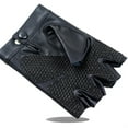 thumbnail image 2 of destyer Lightweight PU Leather Gloves Protection Half Finger Gloves for Men Cycling, 2 of 9