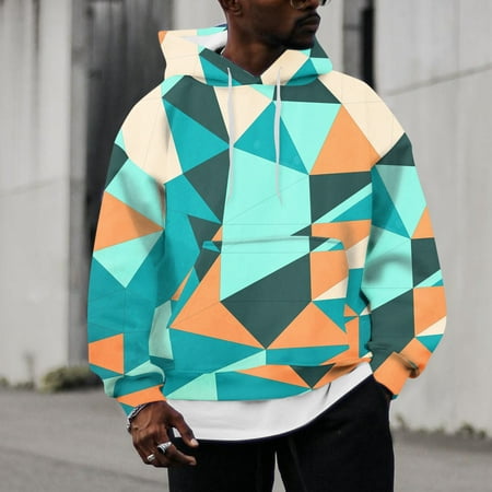 LEEy-world Hoodies for Men Men's Quarter Zip Sherpa Pullover Sweater Long Sleeve Sweatshirt with Pockets Green,M