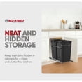 thumbnail image 6 of Rev-A-Shelf Double Pullout Trash Can 27 qt. for Kitchen, Black, RV-15KD-18C S, 6 of 11