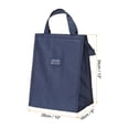 thumbnail image 2 of Insulated Lunch Bags, 10"x6"x13" Thermal Lunch Portable Containers Bag Dark Blue, 2 of 6