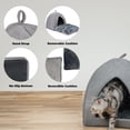 thumbnail image 3 of Casa Cama para Perro con Tapete, Tienda Interior Redonda de Peluche Suave, 3 of 7
