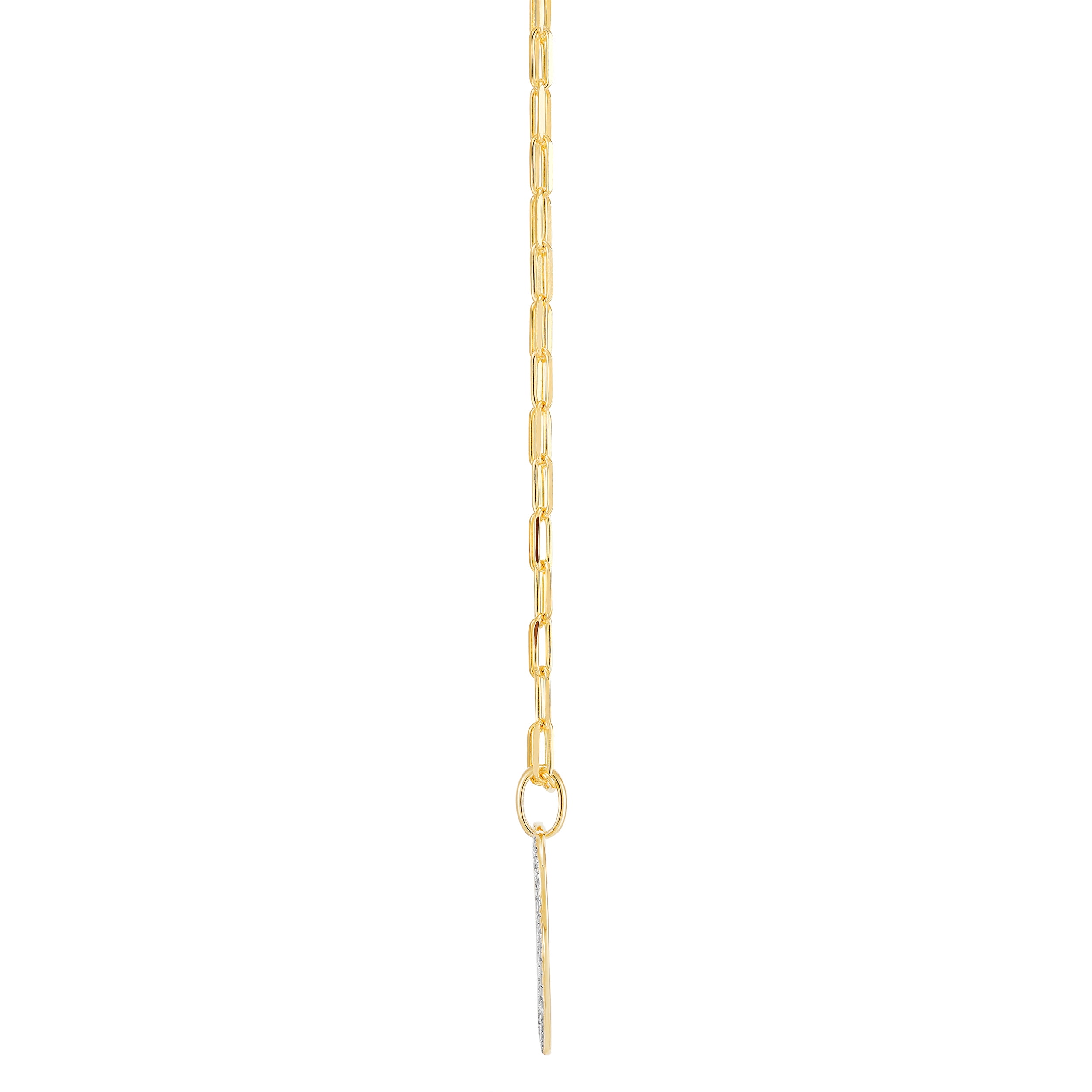 Brilliance Fine Jewelry .10 Carats Diamond Heart Pendant in Sterling Silver and 14K Gold Plate,20"