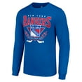 thumbnail image 2 of Men's Starter Blue New York Rangers Team Logo Graphic Long Sleeve T-Shirt, 2 of 3