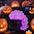 thumbnail image 6 of Halloween Decorations Indoor - DIY Bubbling Cauldron Set - Black Plastic Bowl Party Decoration - Witch Pot Halloween Decoration, Light up Transparent Balls to Decorate Witch Bubble Pot(L), 6 of 8